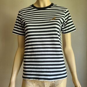 Andy Warhol Banana B&W Striped T-Shirt